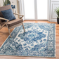 Skørter | Safavieh Monaco Collection MNC243A Boho Chic Medallion Distressed Non-Shedding Stain Resistant Living Room Bedroom Area Runner, 3' x 5', Ivory / Blue