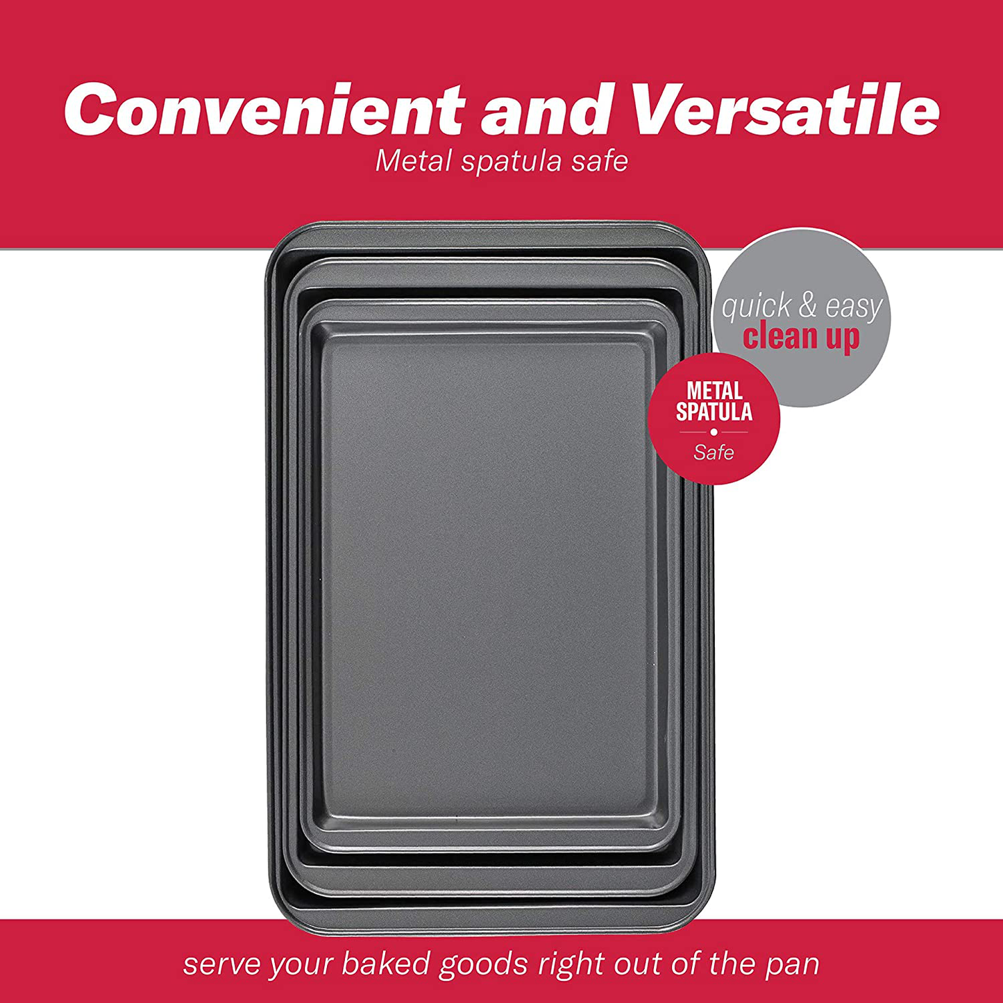 Skørter | Goodcook Baking Tray, 33 cm x 23 cm, Dark Gray