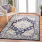 Skørter | Safavieh Monaco Collection MNC243C Boho Chic Medallion Distressed Non-Shedding Stain Resistant Living Room Bedroom Area Rug, 3' x 5', Ivory / Navy Blue