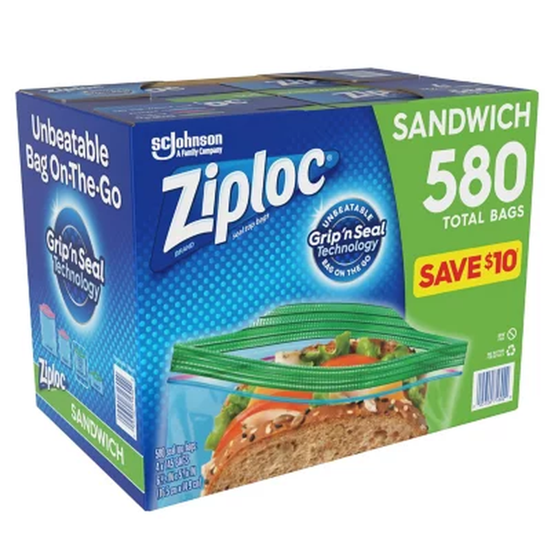 Skørter | 580 Counters Ziploc Sandwich Bag 6.5" x 6"