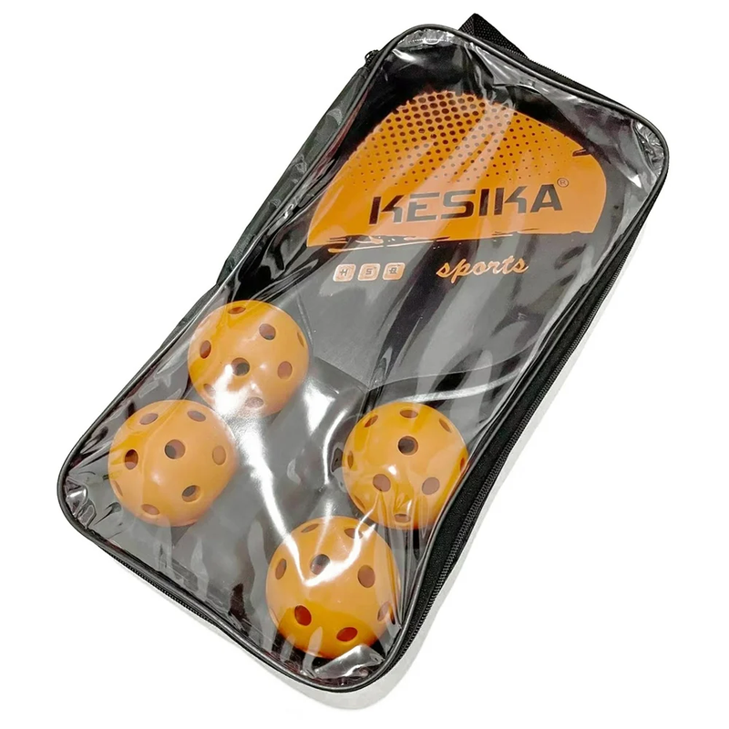 Skorter | 6 Piece Pickleball Paddle Set with 4 Pickleball Balls and Carrying Case