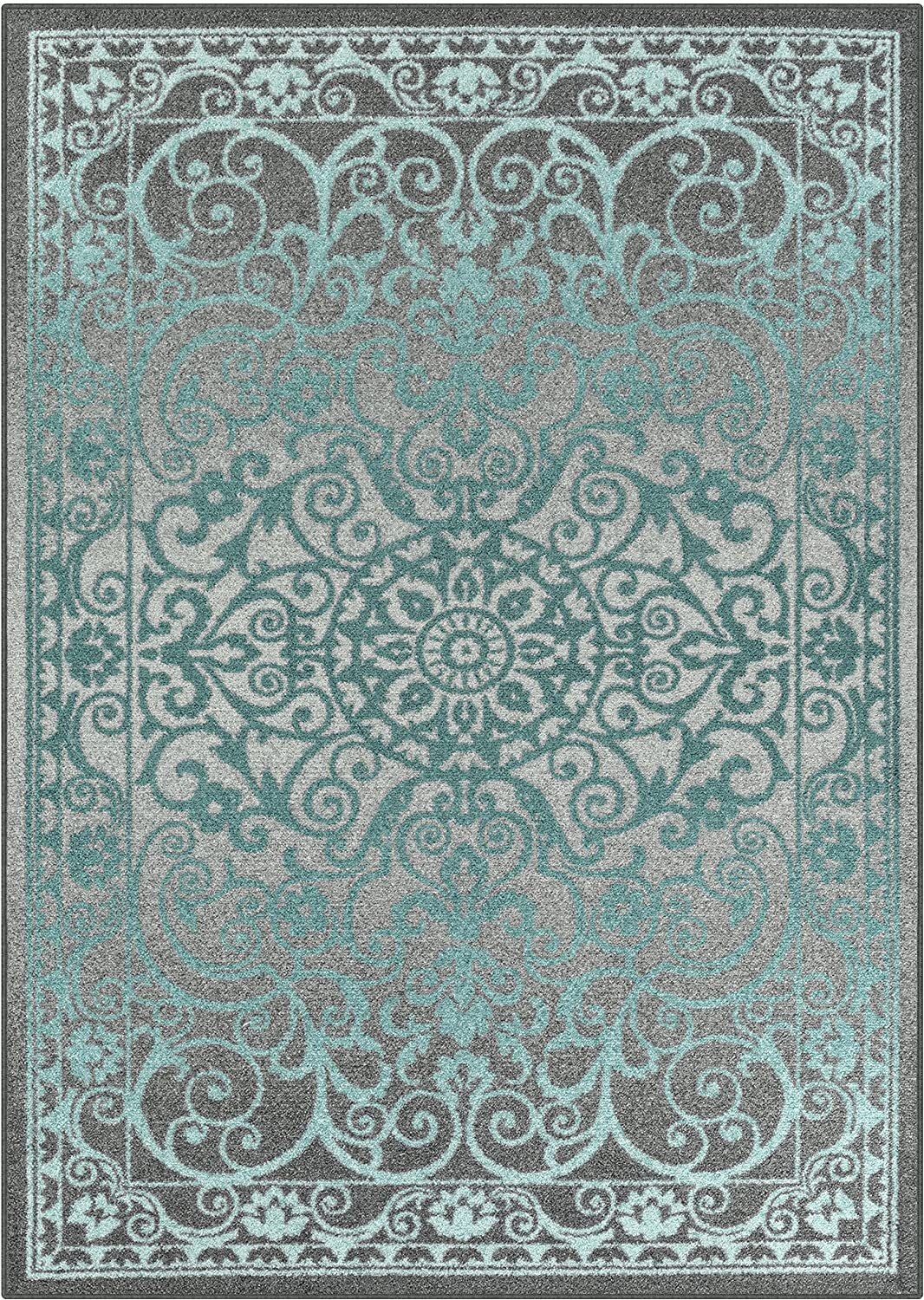 Skørter | Pelham Vintage Runner Rug Non Slip Washable Hallway Rug [Stocked in USA], 2 x 6, Gray/Blue