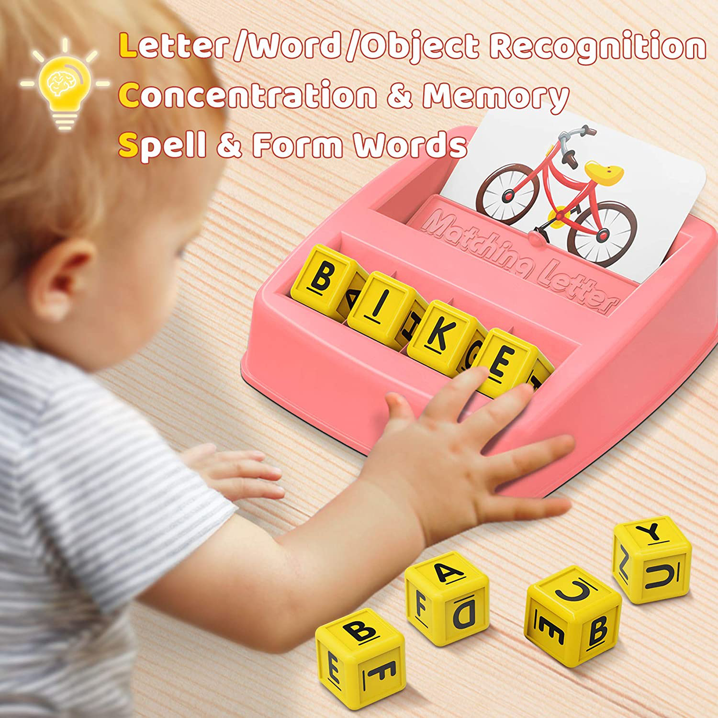 Skørter | HahaGift Educational toys for 2-5 year old girl gifts, Matches letter learning game activities, Christmas birthday gift for toddlers 2 3 4 5 year old girls