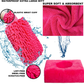 Skørter | AUTODECO 22Pcs Car Wash Cleaning Tool Set Car Detailing Set with Black Leather Bag Pink Collapsible Bucket Washing Mitt Sponge Towels Tire Brush Window Scraper Dust Brush Complete Interior Car Care Set
