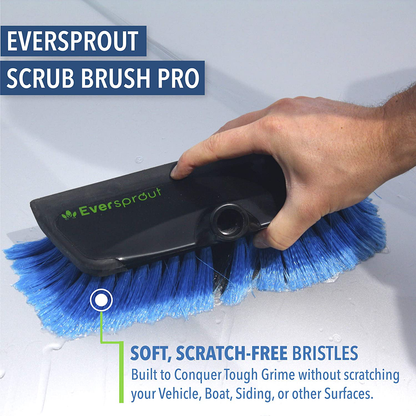 Skørter | EVERSPROUT 1.5-to-3.5 foot scrub brush | Built-in rubber buffer | Lightweight extension handle | Soft bristles clean car, caravan, boat, solar panels, tires | Scratch-resistant brush