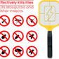Skørter | Ostad Bug Zapper Electric Fly Swatter Racket - Powerful Handheld Indoor Outdoor Pest Control Insect Zapper Kills - Fly Mosquito Zapper, Bee, Wasp, Flying Insect Killer 4000 Volts - AA Batteries Included