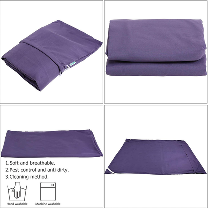 Skørter | Camping Sleeping Pad Lightweight Portable Clean Travel Sheet Bag for Hotel Train Trip Hiking Camping Outdoor Picnic