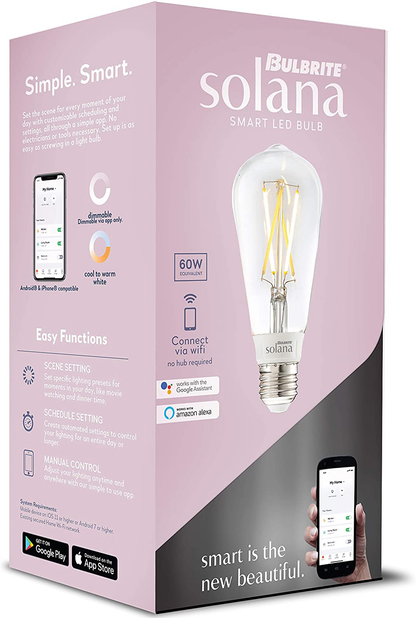 Skorter | WiFi-connected Edison filament LED smart light bulbs