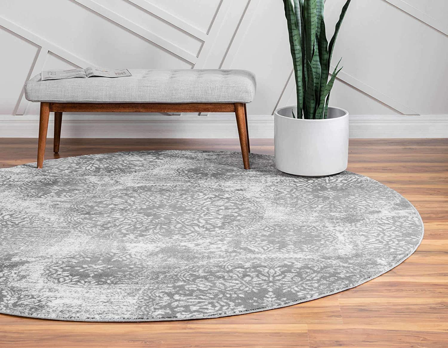 Skørter | Unique Loom Sofia Collection Area Traditional Vintage Rug, French Inspired Perfect for All Home Deco, 4' 0 x 6' 0 Rectangular, Orange/Ivory