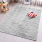 Skørter | PAGISOFE Ultra Soft Fluffy Shag Area Rugs for Bedroom, Fluffy Silver Rugs for Children's Room, Girls' Room, Baby Room, Kids' Room Decor, Floor Fuzzy Rugs for Living Room, 4x5.3 Feet, Light Gray Rug