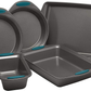 Skørter | Rachael Ray Nonstick Bakeware Set with Grips includes Nonstick Bakeware, Bake Sheet, and Nonstick Loaf Pan - 5 or 10 Pieces