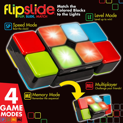 Skorter | Flipslide Game, Electronic Handheld Game | Twist, Joy and Match the Colors to Beat the Clock - 4 Game Modes - Multiplayer Fun