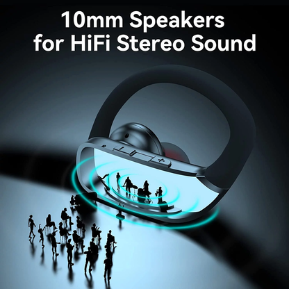 Skorter | LED Screen Over-Ear Wireless Earbuds Bluetooth Headphones 48 Hours Gaming With Built-in Microphone