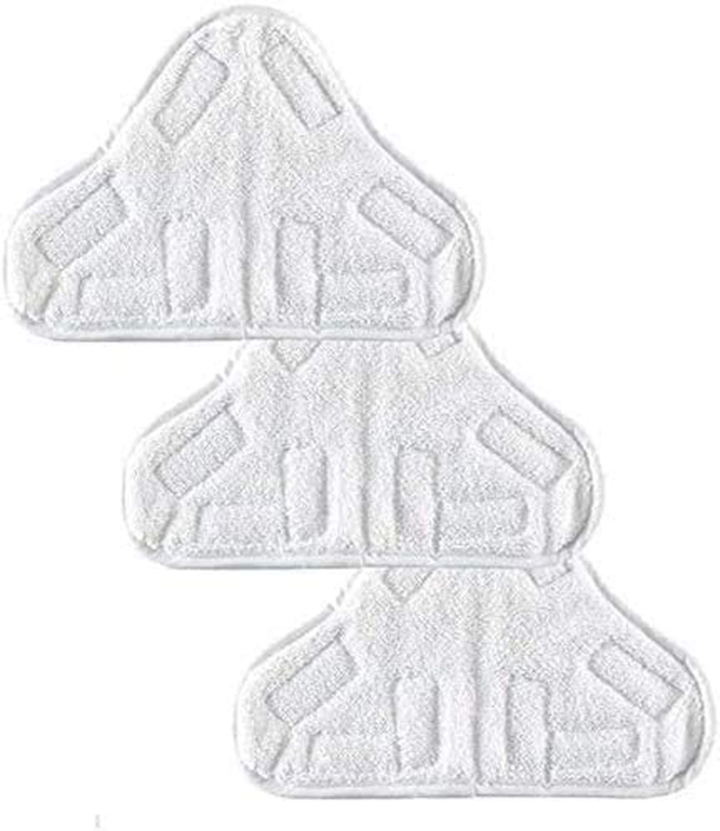 Skorter | eoocvt 3pcs Microfiber Steam Mop Cleaning Pads Replacement Steam Mop Compatible with H2O X5 H20 Washable