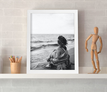 Skorter | Frametory, 11x14 Picture Frame - Made to Display Pictures 8x10 with Mat or 11x14 Without Mat - Wide Profile - Pre-installed Wall Mounting Hardware (White, 1 Pack)