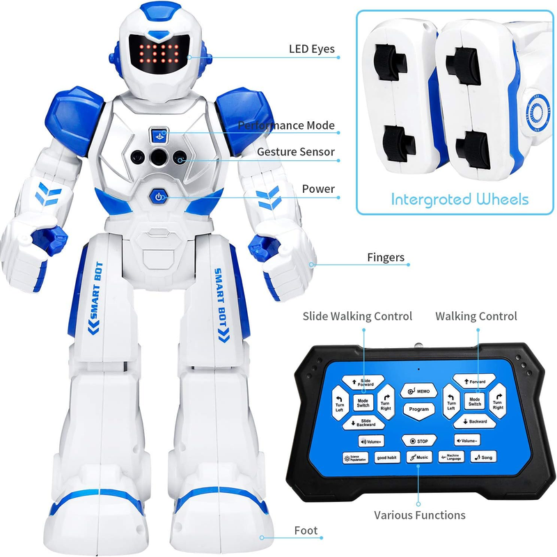 Skørter | RC Gesture Sensing Toy, Interactive Walking Singing Dancing Robot