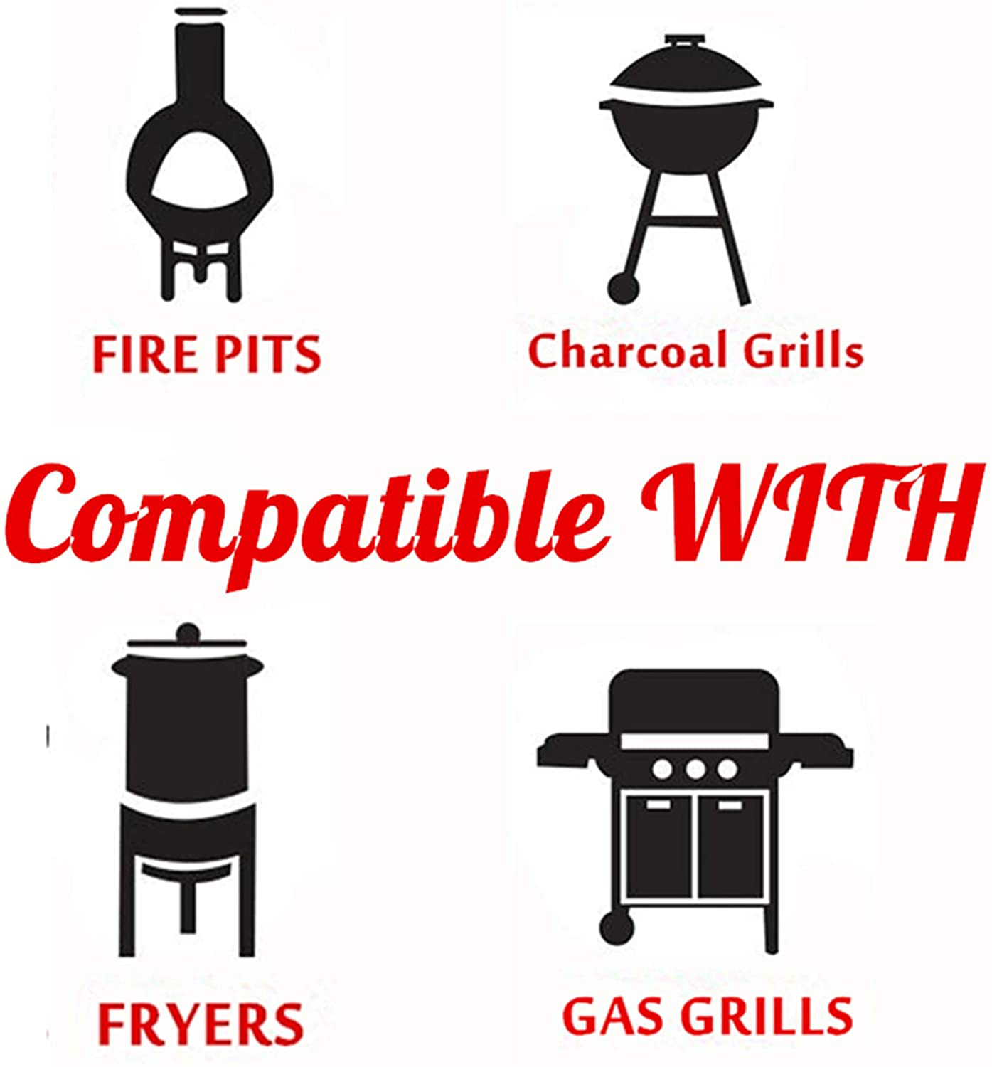 Skørter | Round Ember Mat for Under Grill Fireplace, Fireplace Mat for the Terrace, Flame Retardant Heat Resistant BBQ Gas Grill Air Fryer Protective Mat for Patio Grass Area Outdoor Campsite Fire Safe Pad Black (36")