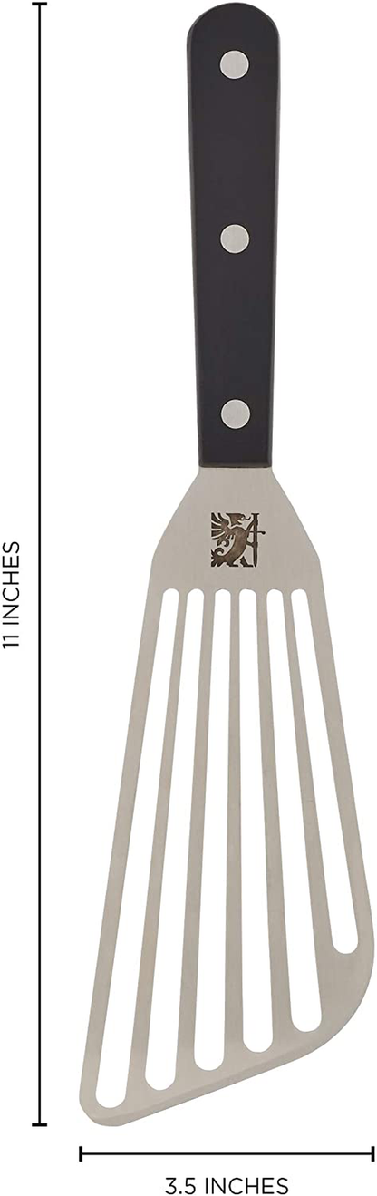 Skorter | Sabatier, Black Flex Turner, Triple Rivet Stainless Steel Angled Fish