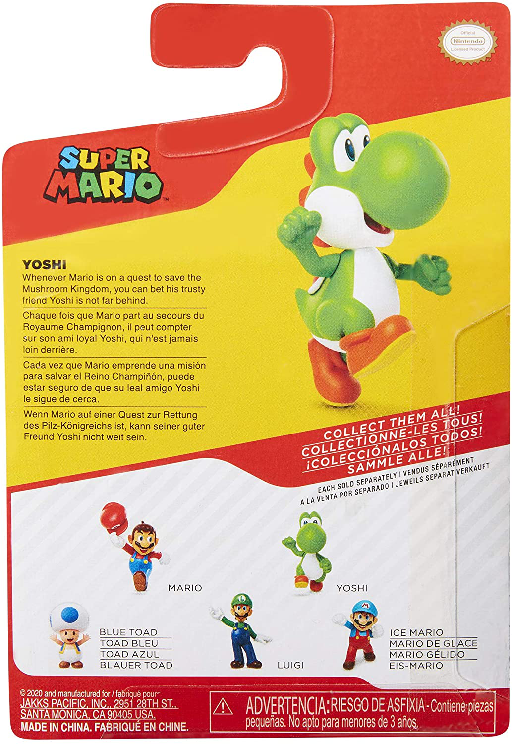 Skørter | SUPER MARIO Action figure 2.5 inches Running Yoshi Collectible toy