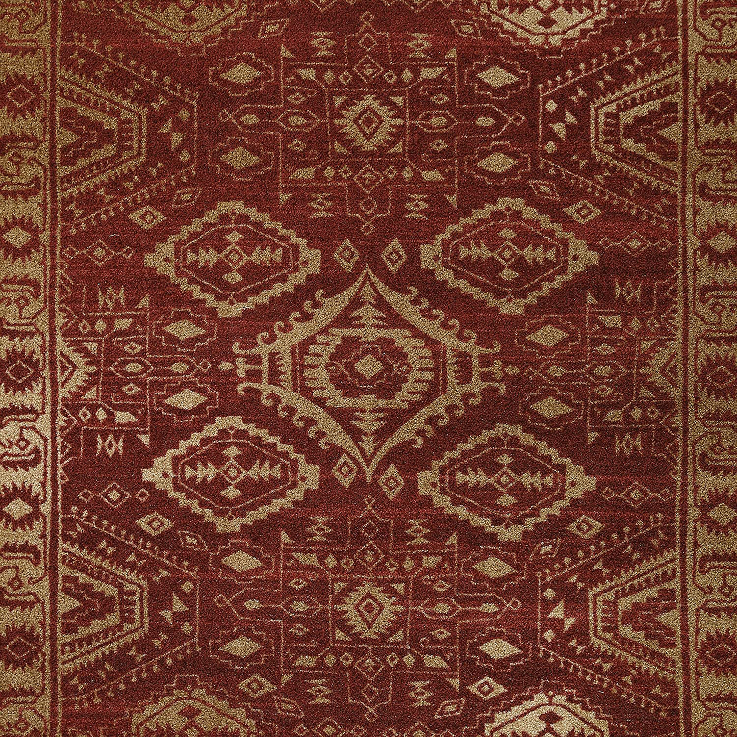 Skørter | Maples Rugs Georgina Traditional Area Rugs for Living Room & Bedroom [Made in USA], 3'4 x 5, Red/Gold