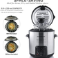 Skørter | Ovente Electric Oil Fryer 0.9 Liter with Stainless Steel Basket and Temperature Control, 840 Watt Power with Heating Element, Perfect for Chicken Fries Compact & Easy Storage, Silver FDM1091BR