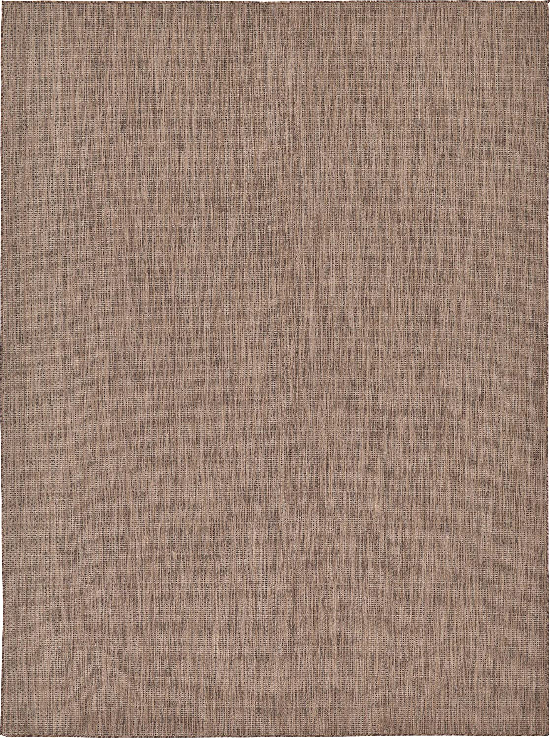 Skørter | Unique Loom Solid Collection Casual Transitional Indoor and Outdoor Flatweave Round Rug, 4', Light Gray/Gray