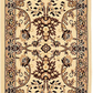 Skørter | Unique Loom Kashan Traditional Floral Area Rug, 2 Feet 2 Inches x 8 Feet 2 Inches, Ivory/Tan