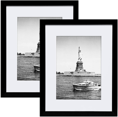 Skørter | ENJOYBASICS 16x20 Picture Frame Black Poster Frame, Display Pictures 11x14 with Mat or 16x20 Without Mat, Wall Gallery Photo Frames, 2 Pack