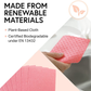 Skørter | Swedish wholesale Swedish dishcloths - Pack of 10, reusable, absorbent towels for kitchen, bathroom, and countertop cleaning - Cellulose sponge cloth - Red