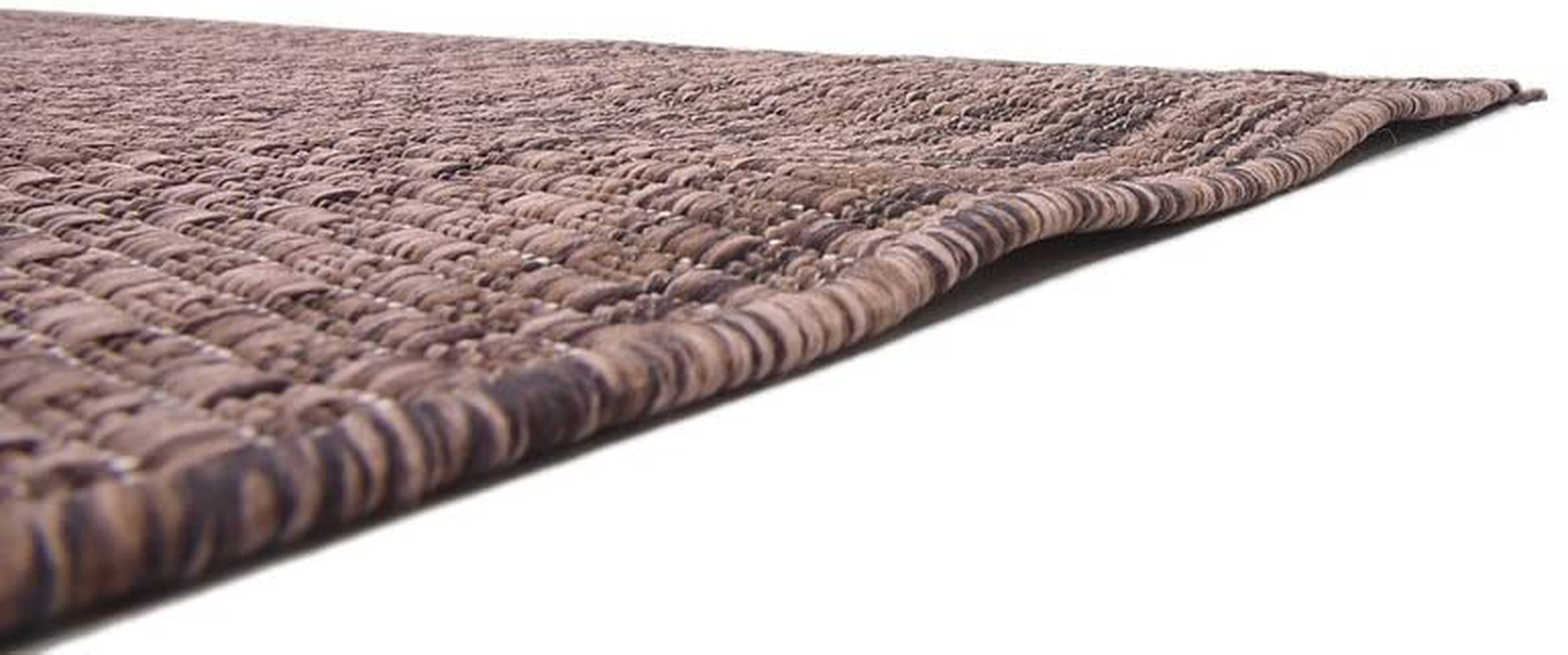 Skørter | Unique Loom Solid Collection Casual Transitional Indoor and Outdoor Flatweave Round Rug, 4', Light Gray/Gray