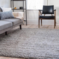 Skørter | Unique Loom Solo Solid Shag Collection Area Modern Plush Rug Lush & Soft, 3' 3" x 5' 3", Jet Black