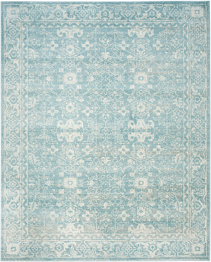 Skørter | Safavieh Evoke Collection EVK270K Shabby Chic Distressed Non-Shedding Stain Resistant Living Room Bedroom Area Rug, 3' x 3' Square, Charcoal / Ivory