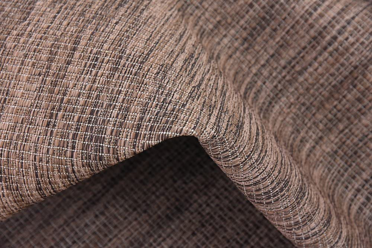 Skørter | Unique Loom Solid Collection Casual Transitional Indoor and Outdoor Flatweave Round Rug, 4', Light Gray/Gray