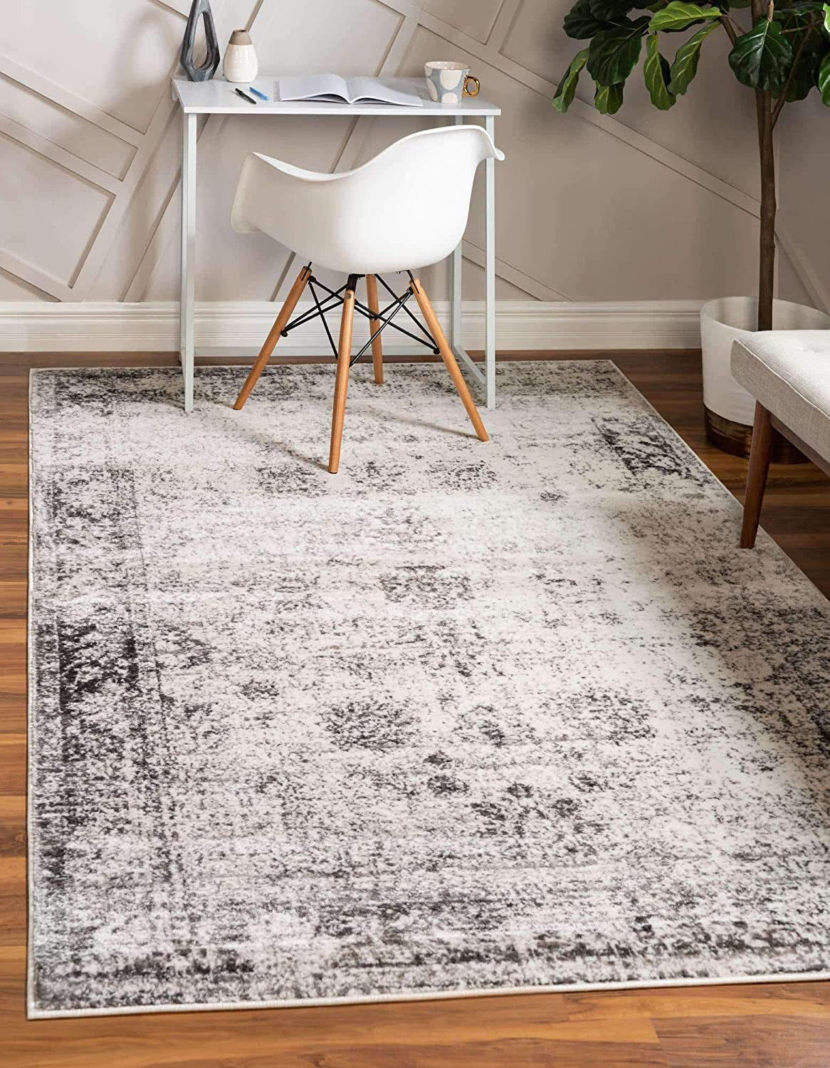Skørter | Unique Loom Sofia Collection Area Traditional Vintage Rug, French Inspired Perfect for All Home Décor, 2' 0 x 9' 10 Runner, Ivory/Brown