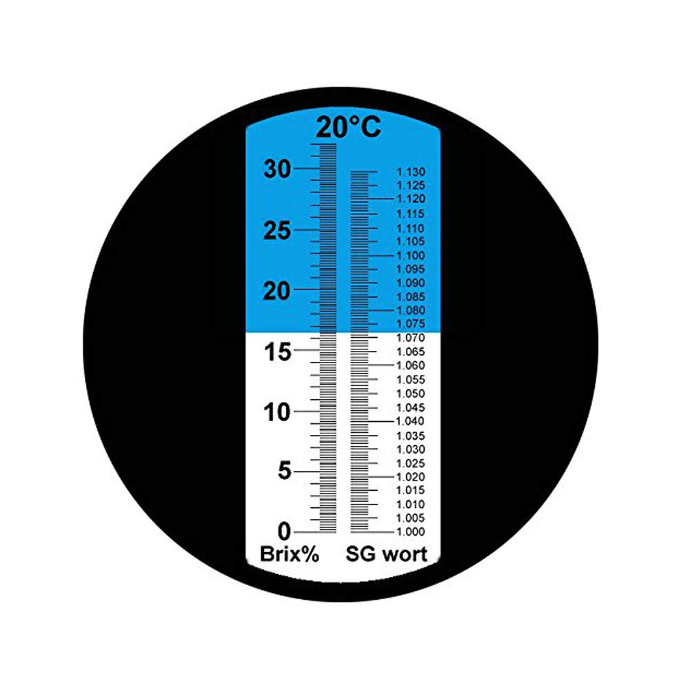 Skorter | aichose Brix Refractometer with ATC, Dual Scale - Specific Gravity & Brix, Hydrometer in Wine Production and Brewing, Homebrewing Kit