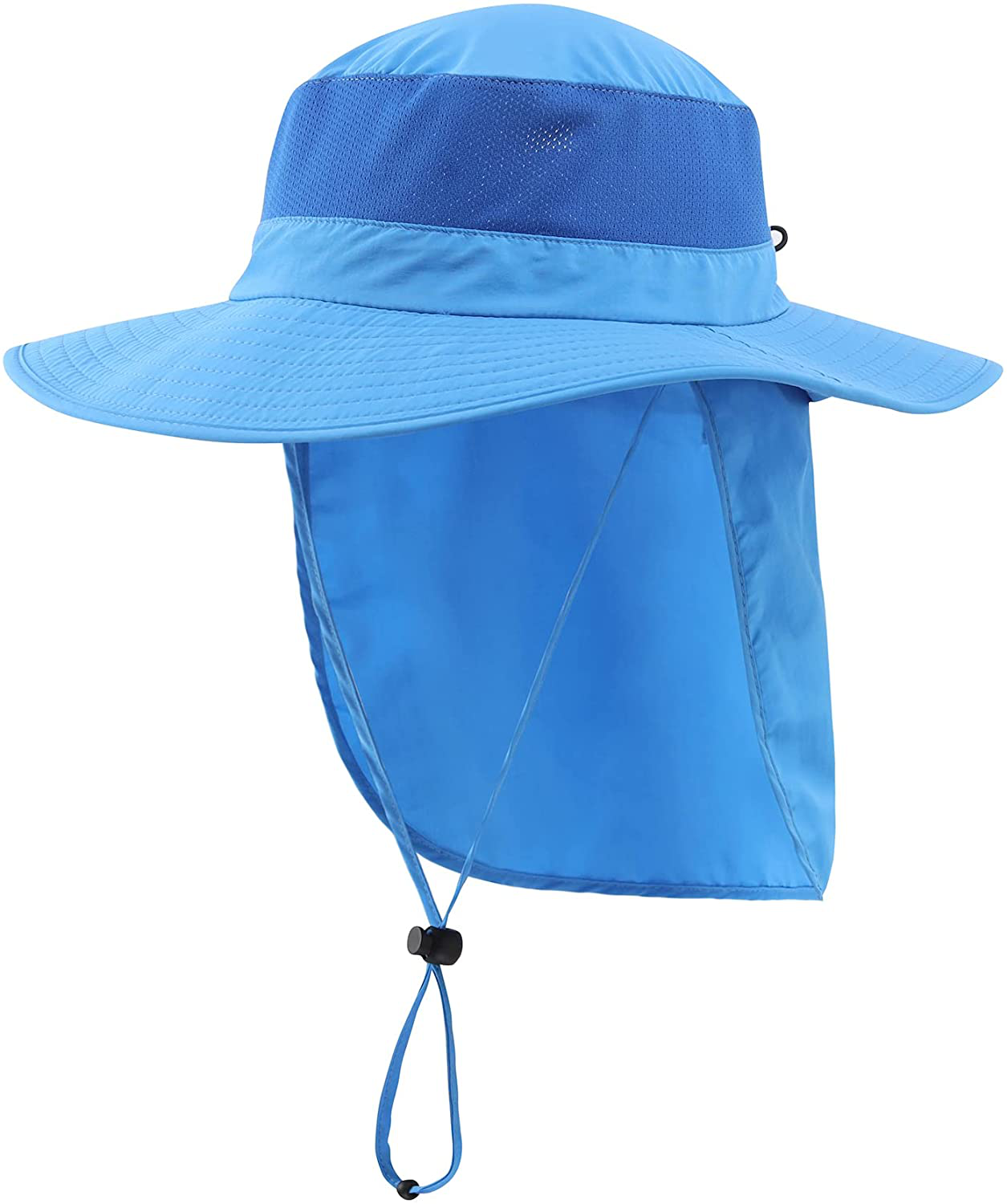 Skorter | Outdoor Upf50+ Mesh Sun Hat Wide Brim Fishing Hat With Neck Flap