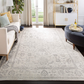 Skørter | Safavieh Adirondack Collection ADR109C Oriental Distressed Non-Skid Stain Resistance Living Room Bedroom Area Rug, 3' x 5', Ivory / Silver
