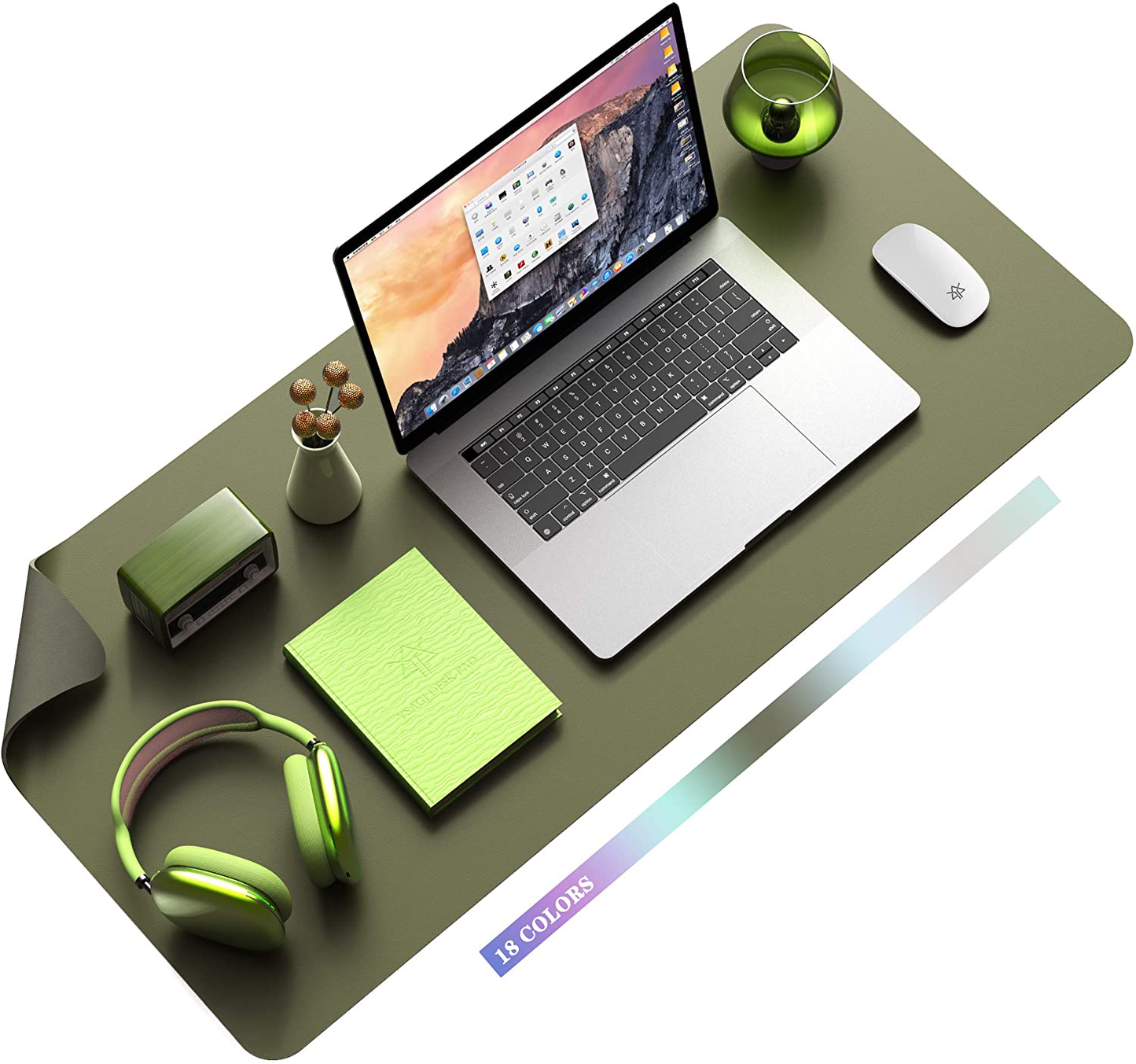 Skorter | Desk Pad Protector Waterproof Non-Slip Leather Office Mouse Mat