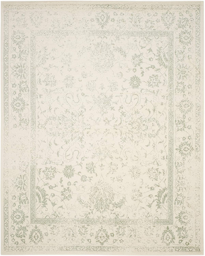 Skørter | Safavieh Adirondack Collection ADR109P Oriental Slight Worn Non-Shedding Dining Room Entry Foyer Living Room Bedroom Area Rug, 6' x 6' Round, Gray / Navy Blue