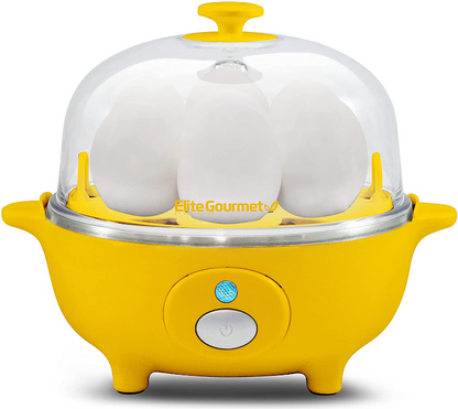 Skorter | Elite Gourmet Simple Electric 7 Egg Capacity Cooker Poacher, Scrambled Egg, Omelette Maker with Automatic Shut-off
