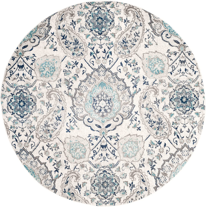 Skørter | Safavieh Madison Collection MAD600B Boho Chic Glam Paisley Non-Shedding Living Room Bedroom Accent Area Rug, 4' x 6', Cream / Multi