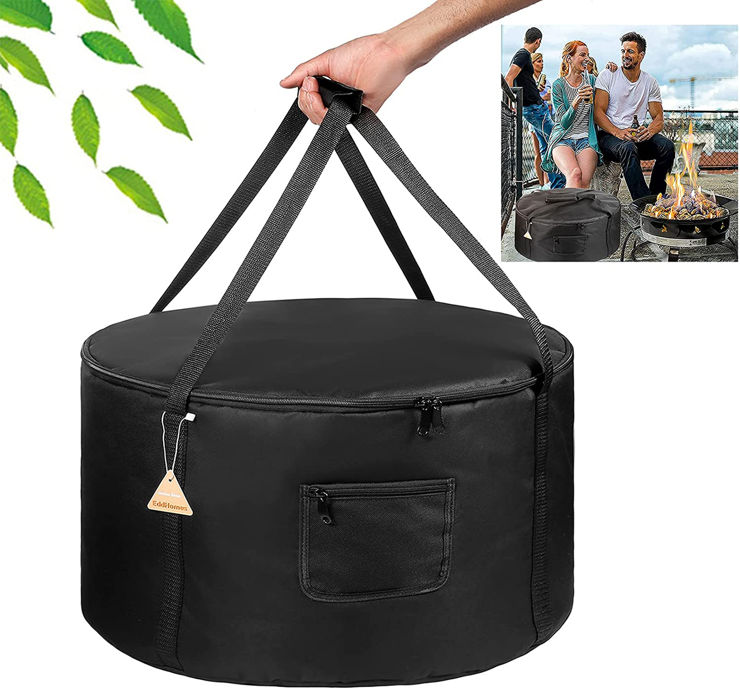 Skorter | Carrying bag for Outland Firebowl 863 Outdoor Portable Propane Fireplace Carrying Bag for Firebowl 864 Waterproof 21 Inch Gas Fireplace Carrying Bag for Outland Fire Bowl