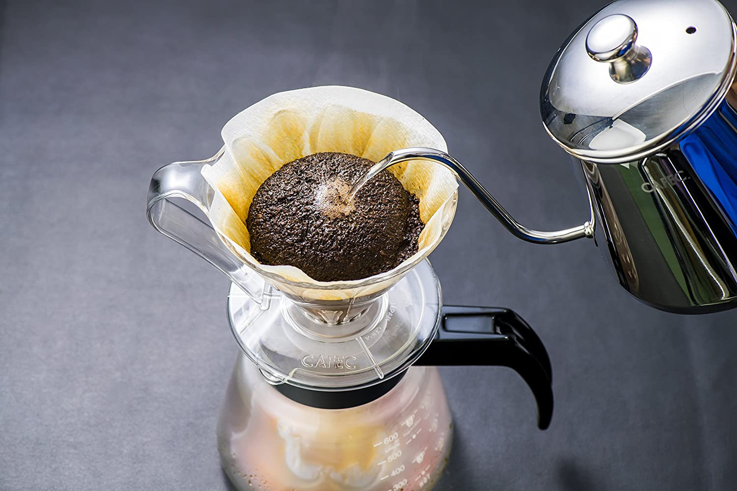 Skørter | Pour Over Coffee Dripper By Sanyo Sangyo: 1-to-4 Cup FLOWER SHAPED Brewer | Smart Drip Coffee Maker And Server | For Freshly Brewed Coffee | Elegant Smart Design For Better Brewing