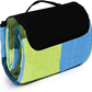 Skørter | Extra Large Picnic Blanket Double Layer for Outdoor Waterproof Practical Food Tote Our Summer Blue and White Striped for the Beach, Camping on Grass