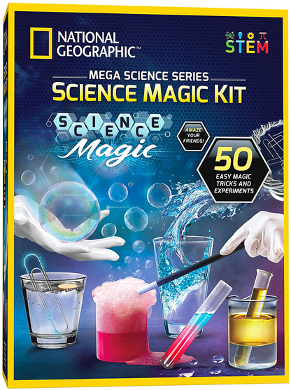 Skørter | NATIONAL GEOGRAPHIC Science Magic Kit - Perform 20 Unique Experiments as Magic Tricks, Includes Magic Wand and Over 50 Parts, Amazing Learning Science Set for Boys and Girls