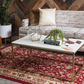 Skørter | Unique Loom Kashan Traditional Floral Rug, 4 Feet, Gray/Ivory