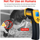 Skørter | Etekcity Infrared Thermometer 800 (Not for Humans) Non-Contact Digital Temperature Gun, 16:1 DTS Ratio, 58℉ to 1382℉ (-50℃ to 750℃), Yellow and Black