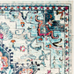 Skørter | Safavieh Madison Collection MAD473D Boho Chic Medallion Distressed Non-Shedding Stain Resistant Living Room Bedroom Area Rug, 2' x 8', Ivory / Light Blue
