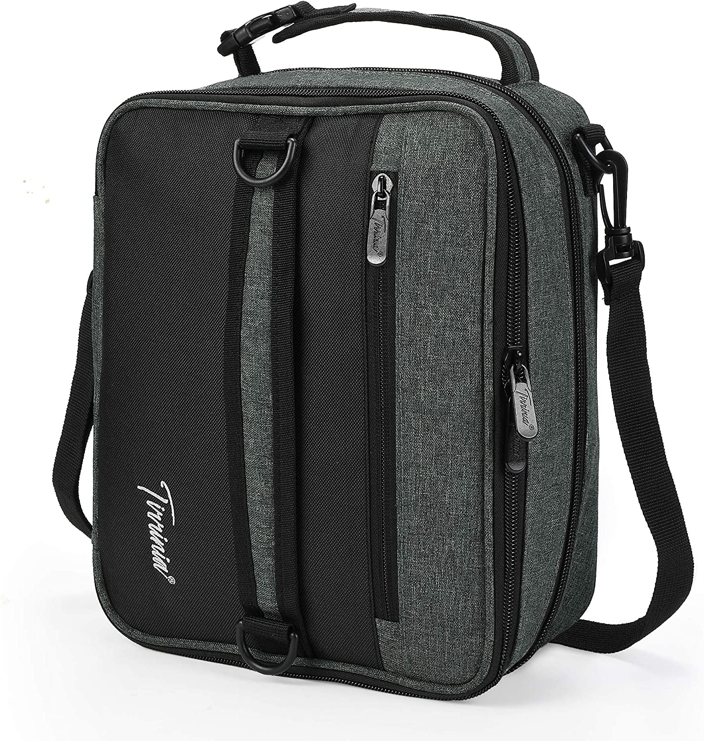 Skorter | Expandable Insulated Lunch Bag, Leakproof Flat Lunch Cooler Tote With Shoulder Strap For Men And Women, Suitable For Work & Office Tirrinia, Blue