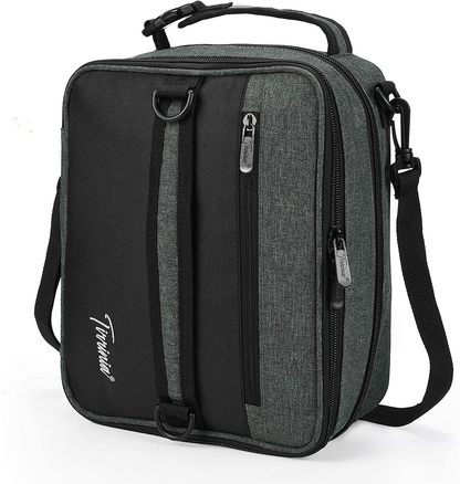 Skorter | Expandable Insulated Lunch Bag, Leakproof Flat Lunch Cooler Tote With Shoulder Strap For Men And Women, Suitable For Work & Office Tirrinia, Blue